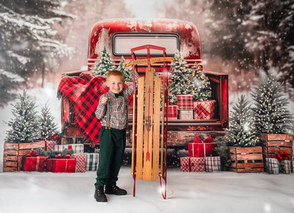 Festive Pickup Truck - with Sweep Option