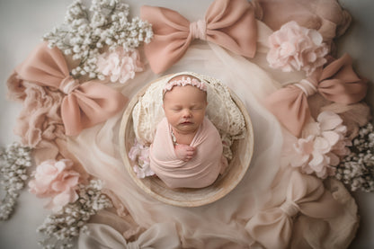 Honey Blush Bows - Petite