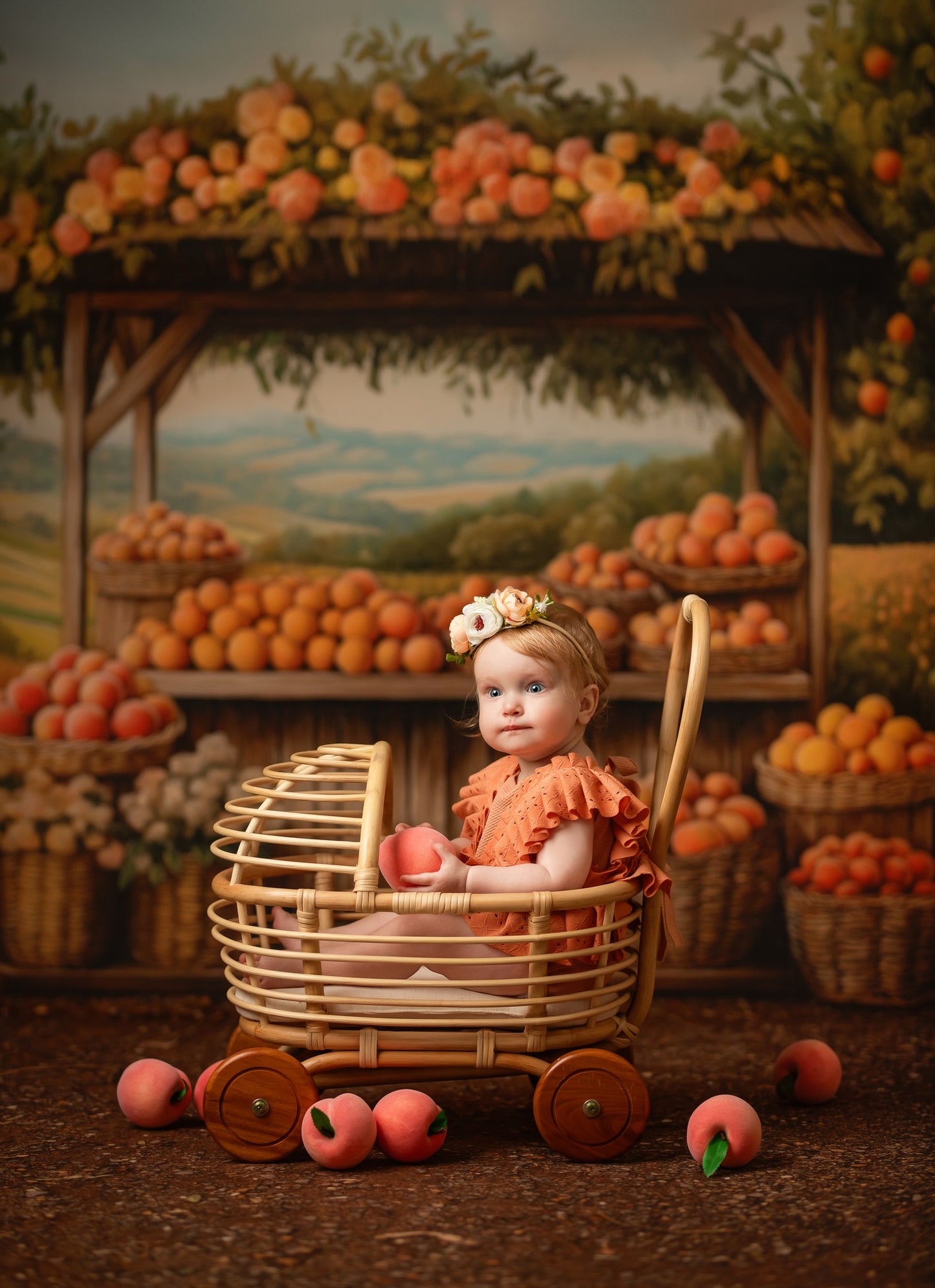 Peach Blossom Grove - With Sweep Option