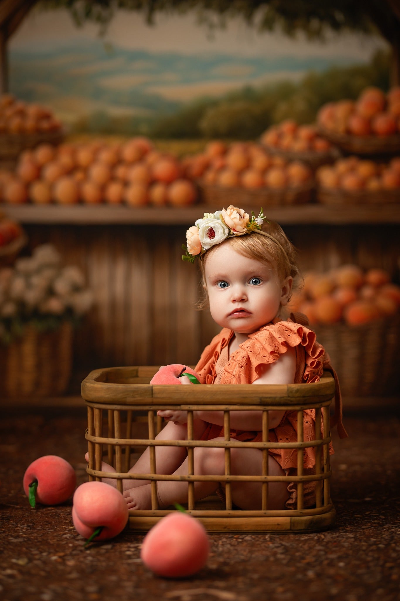 Peach Blossom Grove - With Sweep Option