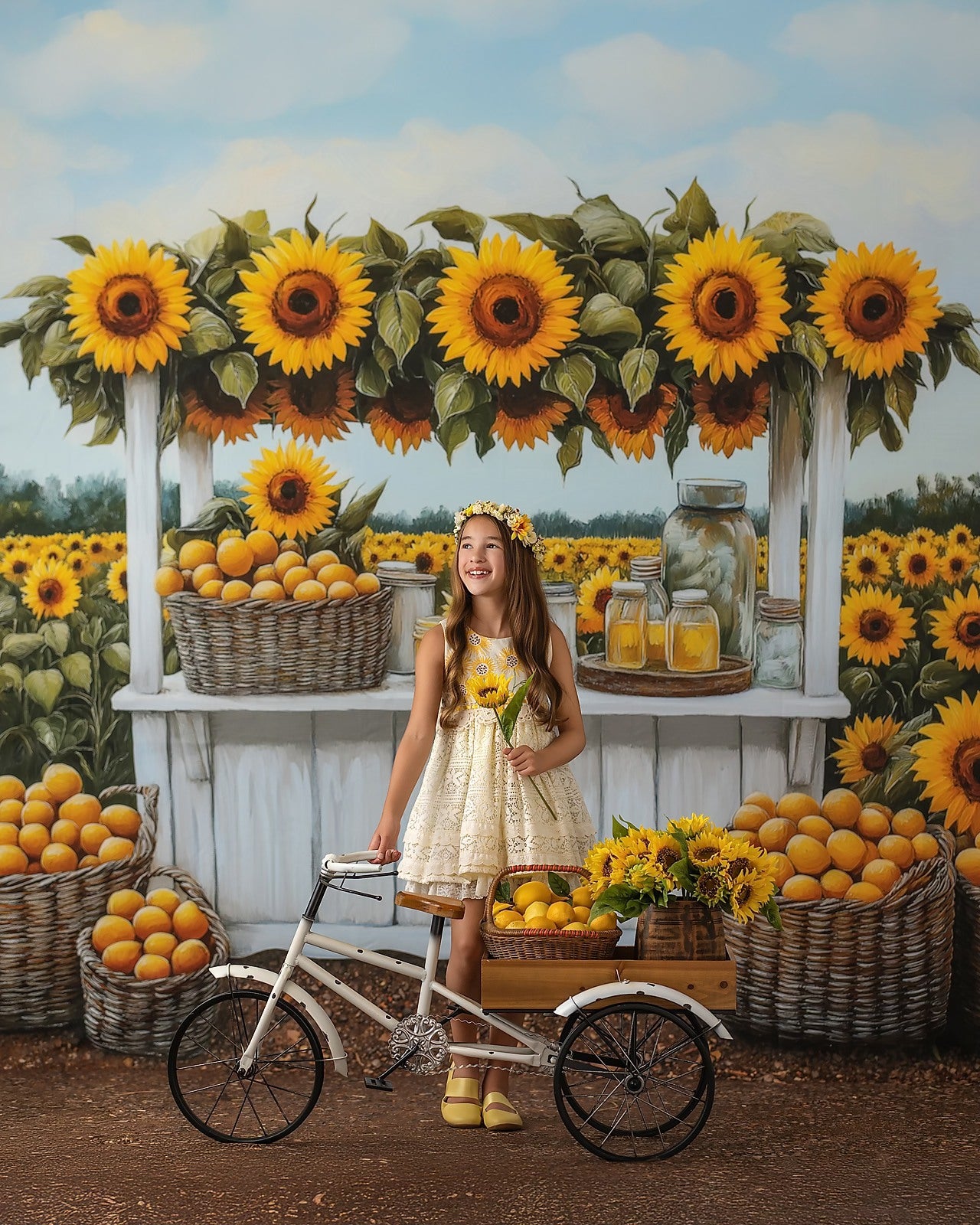 Citrus & Sunflower Charm - With Sweep Option