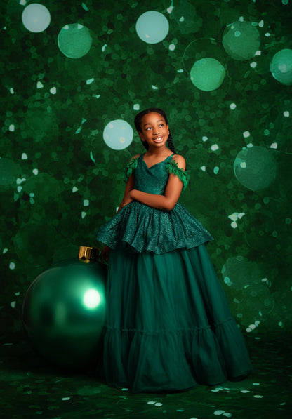 Bright Emerald Bokeh