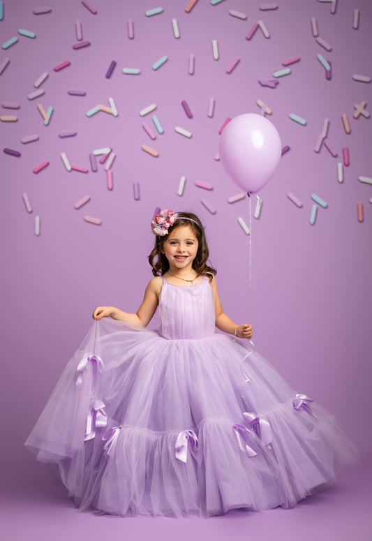 RTS Violet Candy Confetti - 8x8' Value Luxe - White Spots Throughout - 60% off