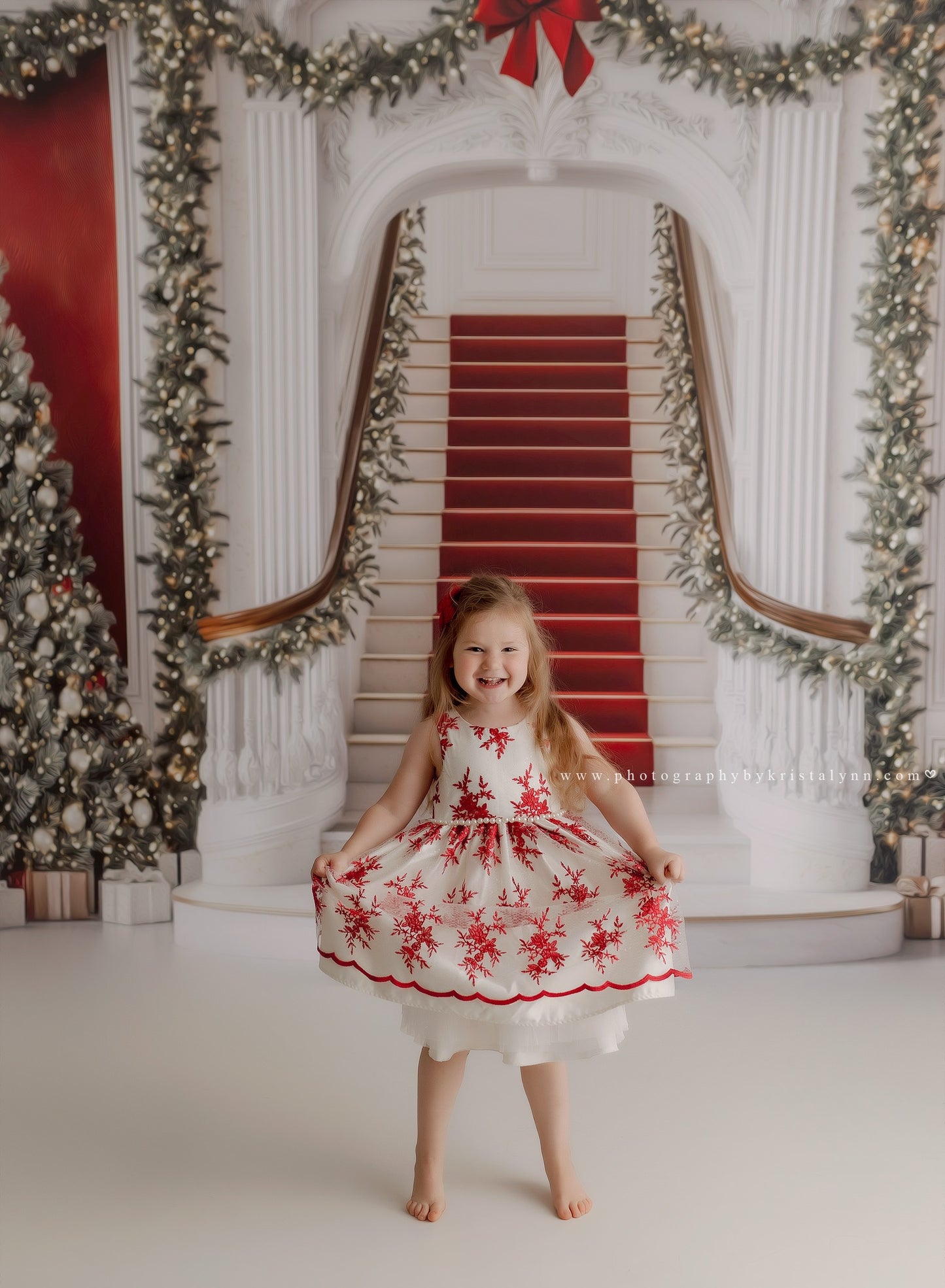 Grand Christmas Staircase - with Sweep Option
