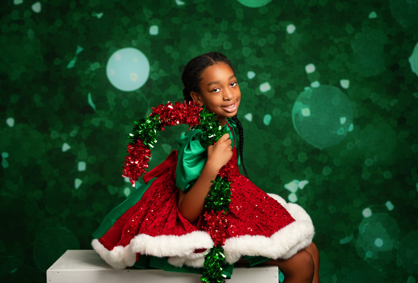 Bright Emerald Bokeh