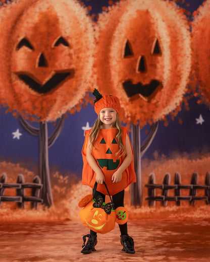 RTS Jack O Lantern Forest - 9x15' Sweep - Value Luxe Fabric - Like New - 50% Off