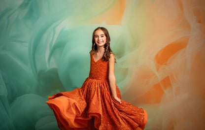 RTS Glitter & Smoke - 9x14' Sweep - Value Luxe Fabric - Banding/Dirt - 60% Off