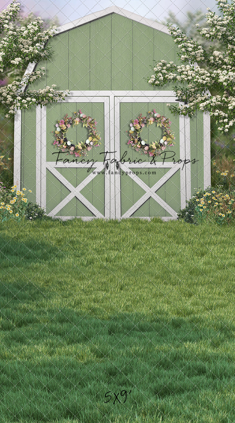 Easter Blossoms Barn - With Sweep Option