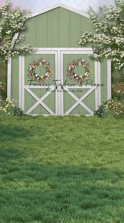 Easter Blossoms Barn - With Sweep Option