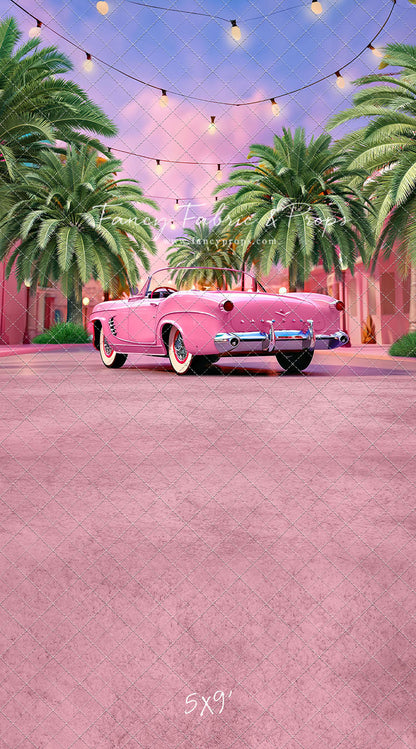 Malibu Shopping Center - Pink Car & Pink Floor - With Sweep Option