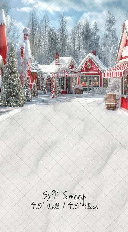 North Pole Cozy Street - with Sweep Option