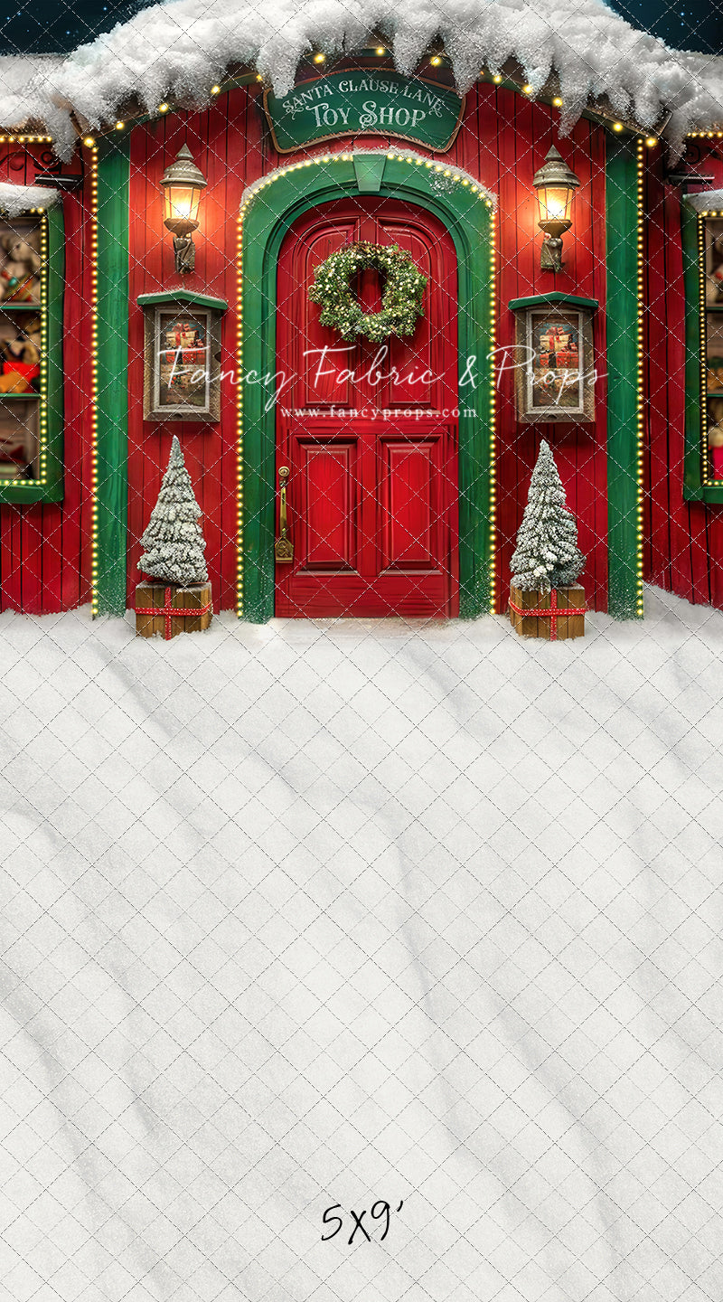 Santa Claus Lane Toy Shop - with Sweep Option