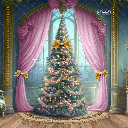 Christmas Wishes - Blue With Wood Floor - with Sweep Option