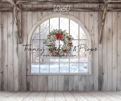 Farmhouse Christmas Window