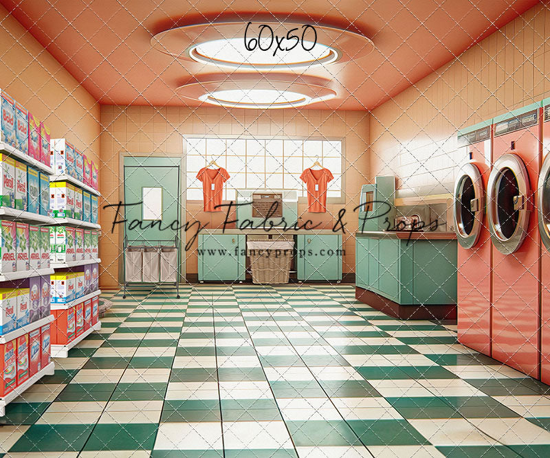 Laundry Day - Coral - With Sweep Option