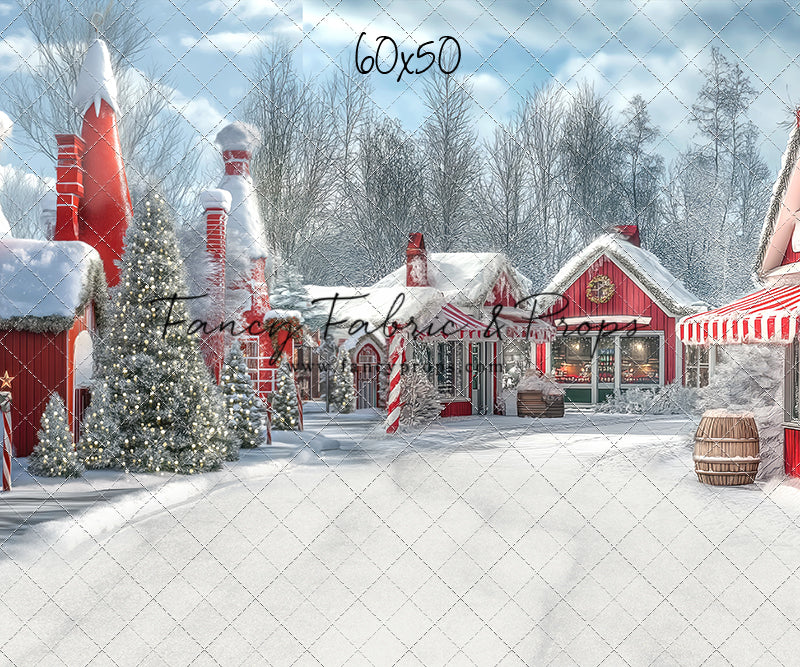 North Pole Cozy Street - with Sweep Option