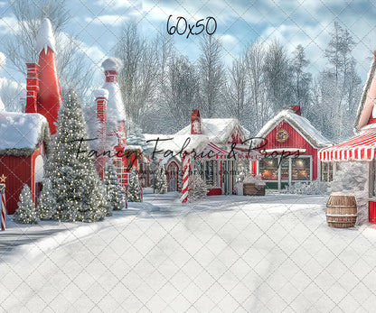 North Pole Cozy Street - with Sweep Option