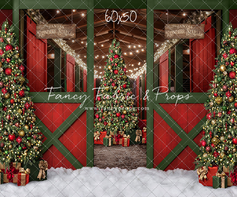 Santa's Jolly Reindeer Stable - No Reindeer