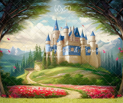 Royal Castle - Blue with Grass- With Sweep Option