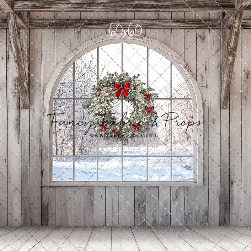 Farmhouse Christmas Window
