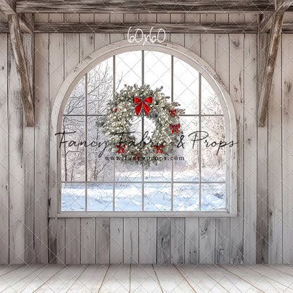 Farmhouse Christmas Window