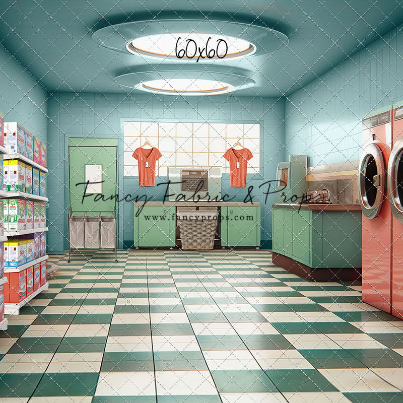 Laundry Day - Blue - With Sweep Option