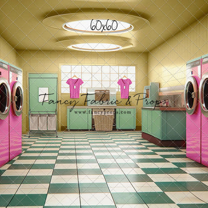 Laundry Day - Yellow With Double Washers- With Sweep Option