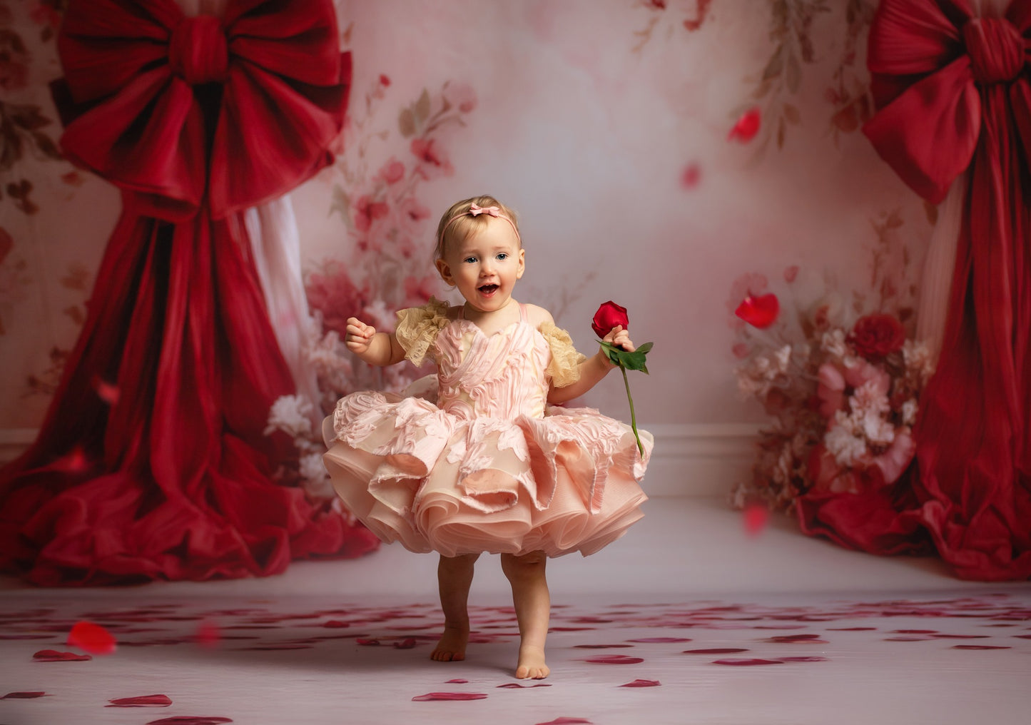 Bowtied Valentine - With Sweep Option