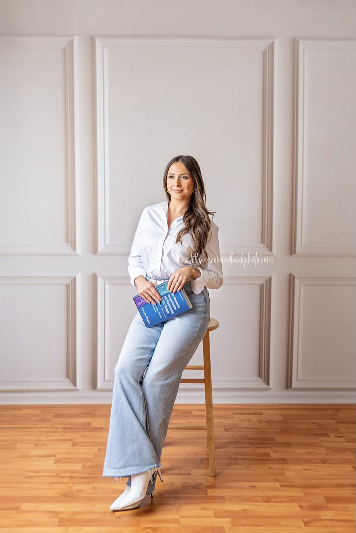 Simple Ivory Panel Wall - With Winter's Grace Floor Sweep Option