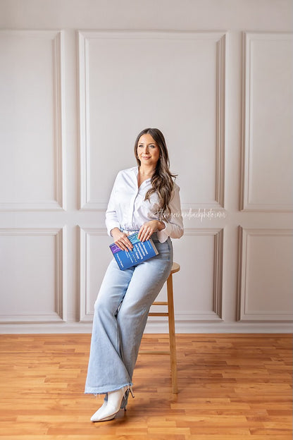 Simple Ivory Panel Wall - With Winter's Grace Floor Sweep Option