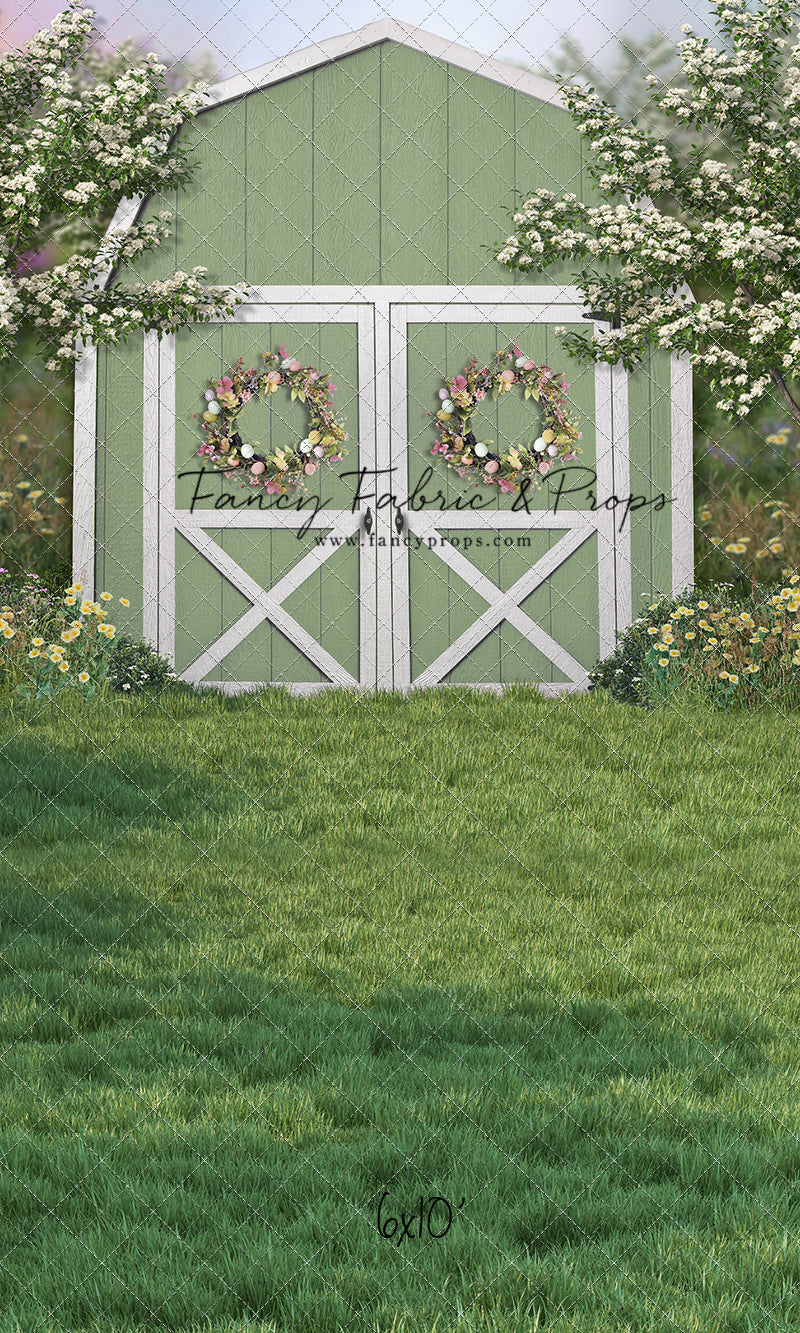 Easter Blossoms Barn - With Sweep Option