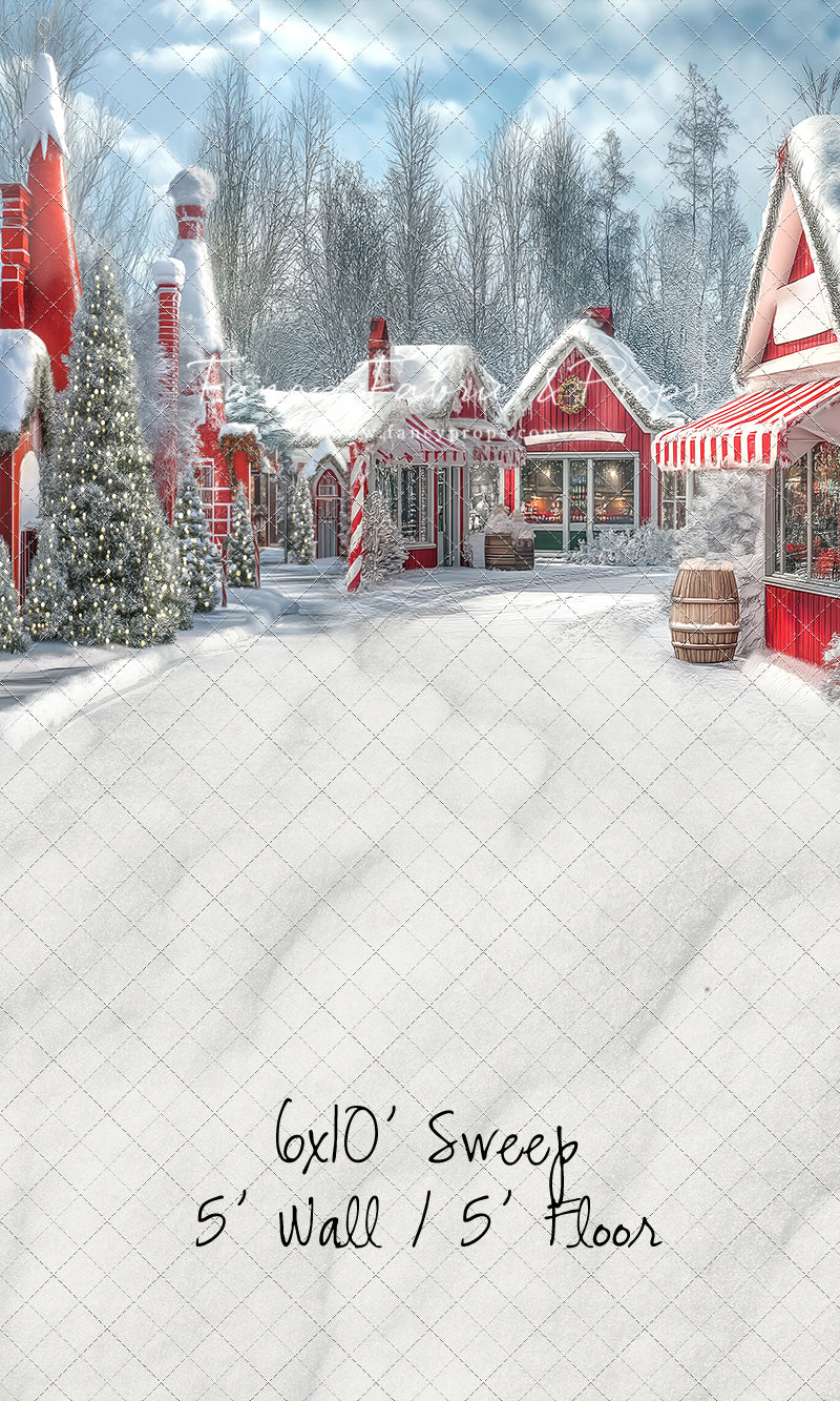 North Pole Cozy Street - with Sweep Option