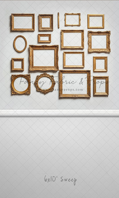 White Frame Wall - White Floor - With Sweep Option