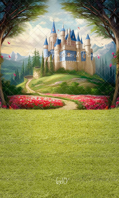 Royal Castle - Blue with Grass- With Sweep Option