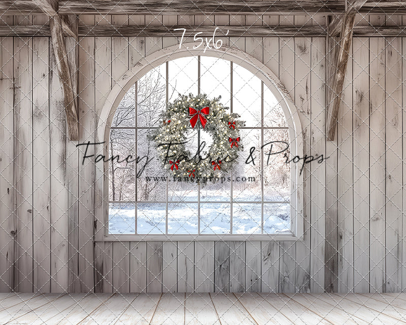 Farmhouse Christmas Window
