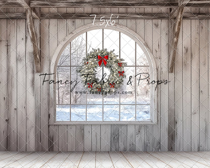 Farmhouse Christmas Window