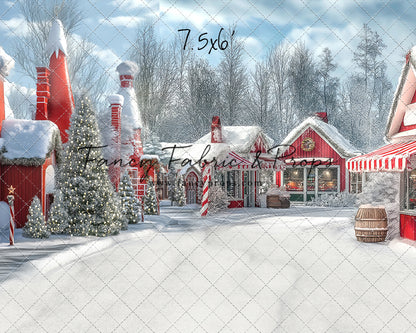 North Pole Cozy Street - with Sweep Option