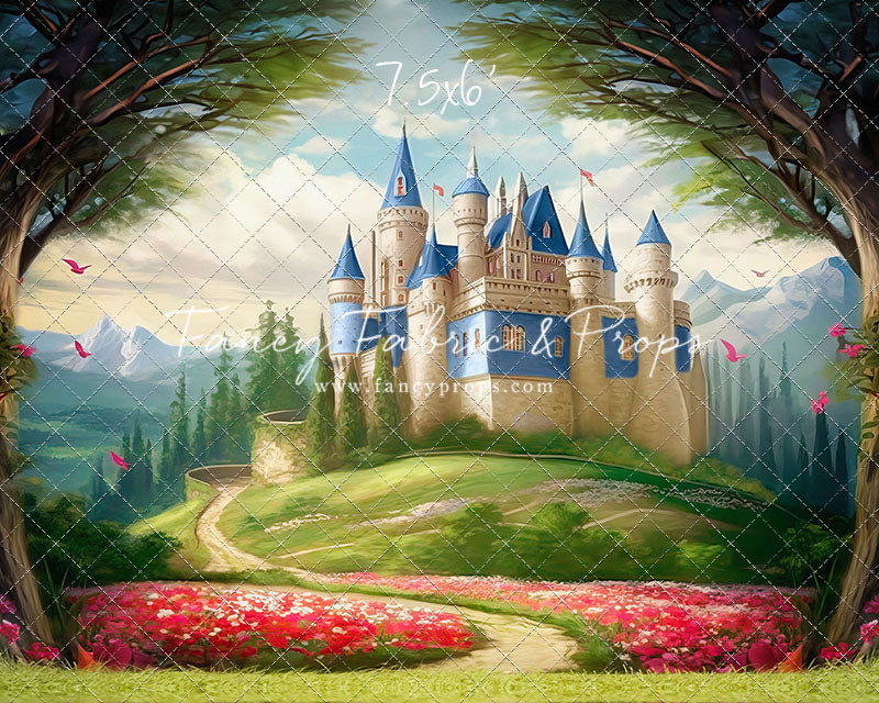 Royal Castle - Blue with Grass- With Sweep Option