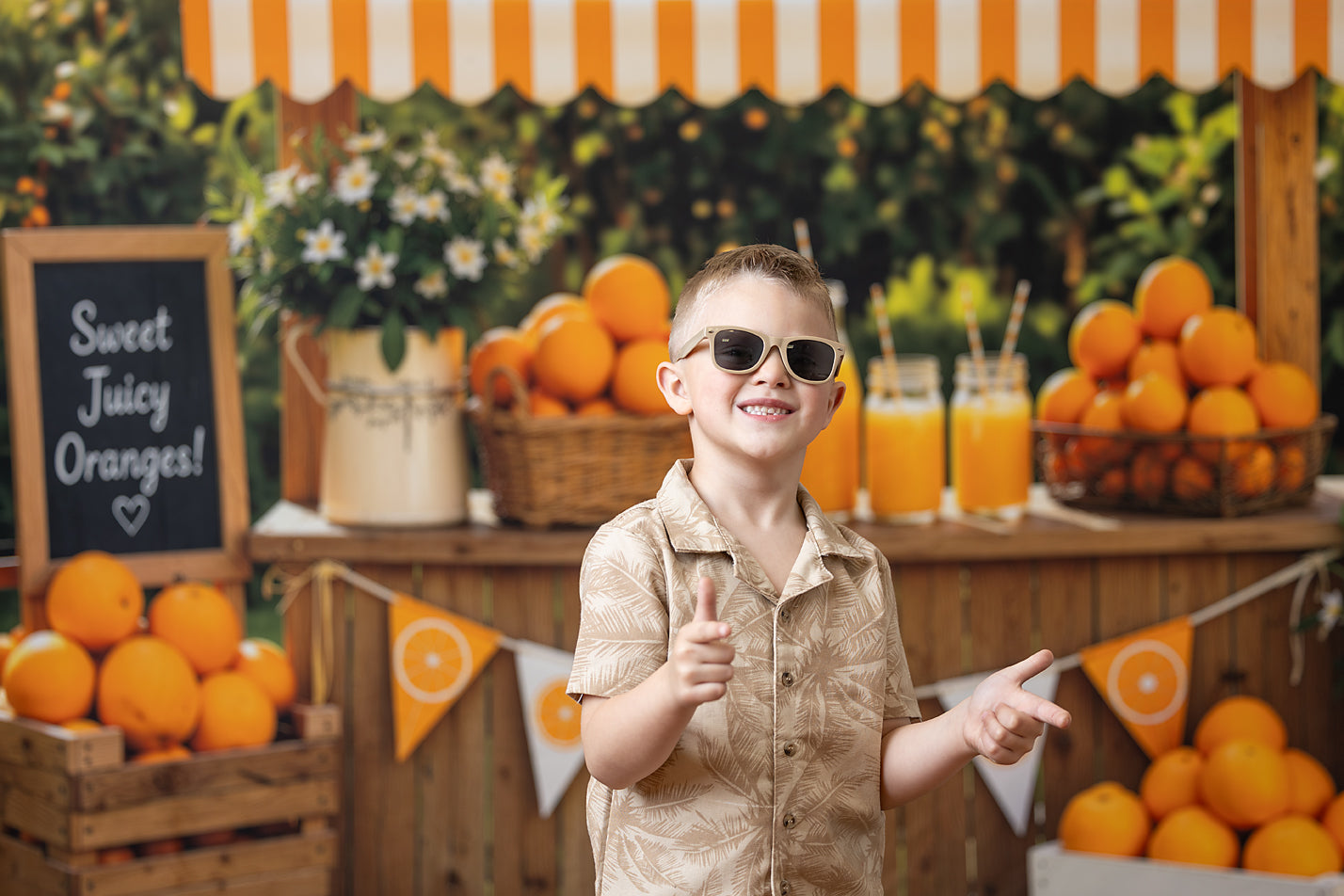 Sunshine Orange Stand - With Sweep Option