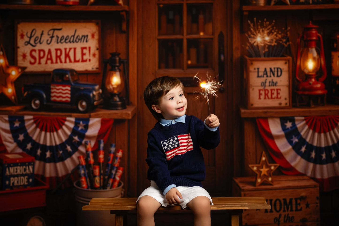 Liberty Sparks Fireworks Stand - With Sweep Option