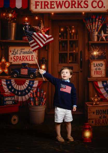 Liberty Sparks Fireworks Stand - With Sweep Option