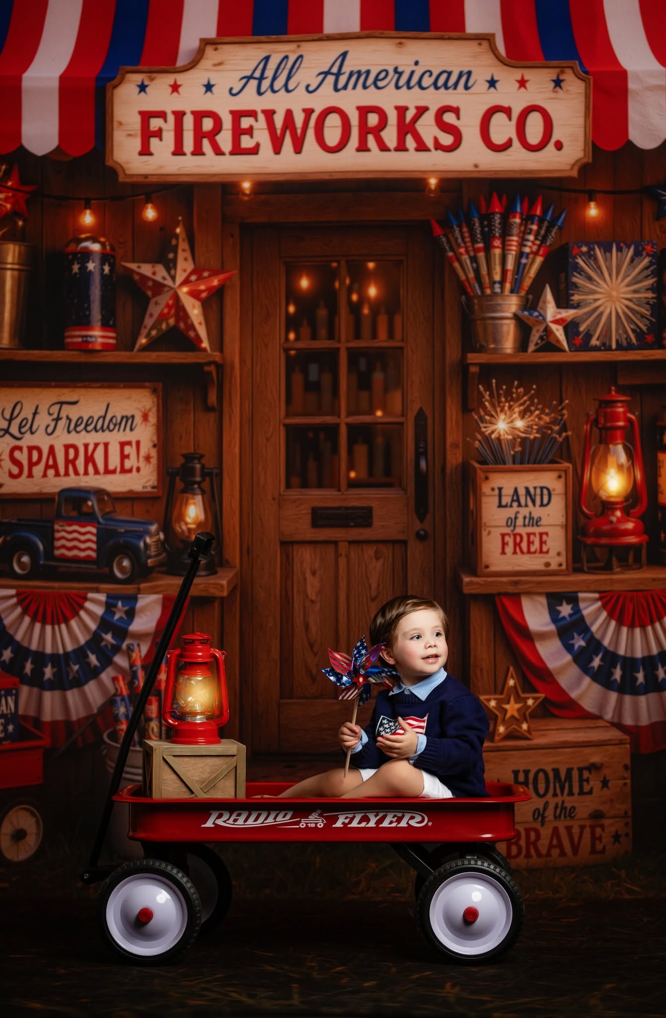 Liberty Sparks Fireworks Stand - With Sweep Option