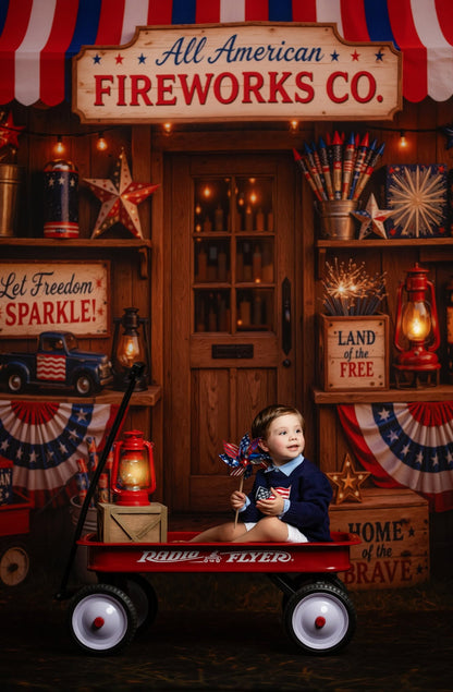 Liberty Sparks Fireworks Stand - With Sweep Option