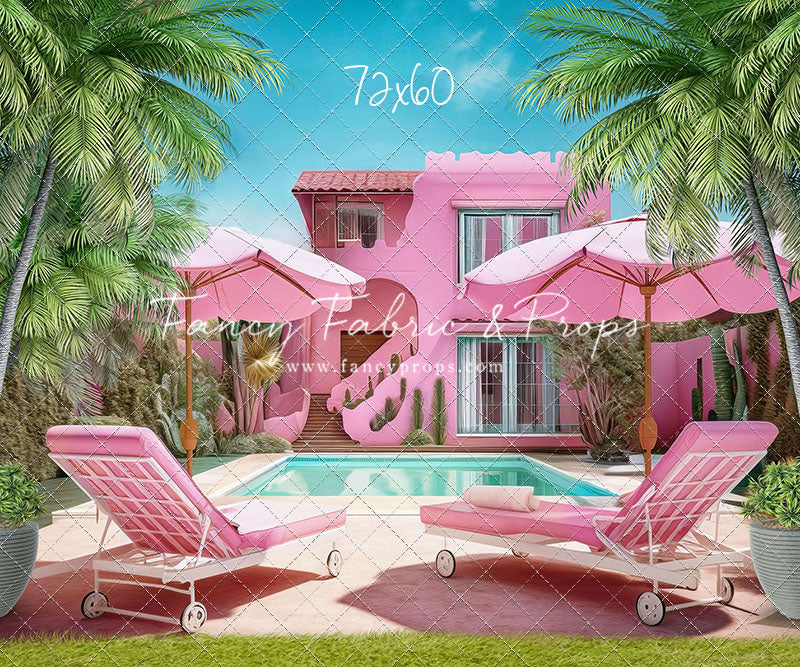 Barbie's Poolside Vacation - Grass Floor - With Sweep Option