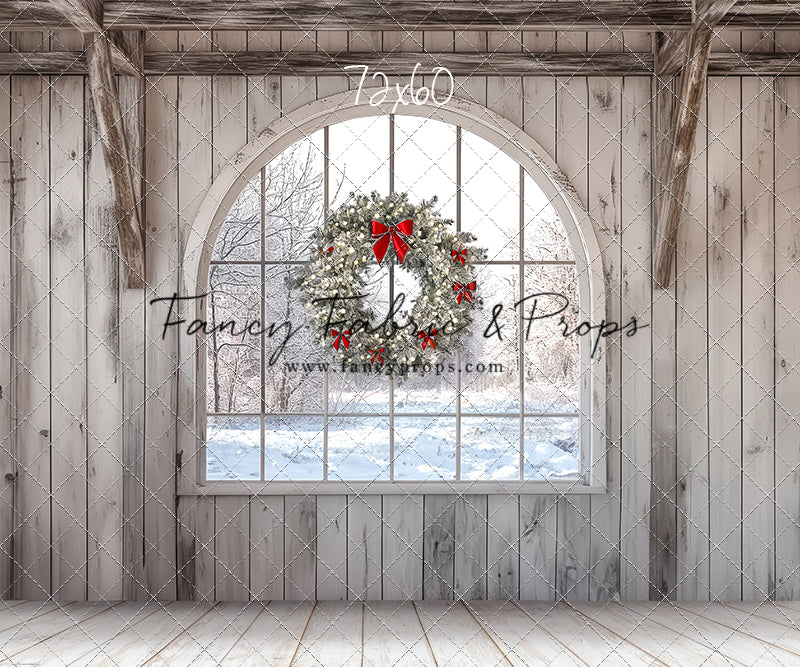 Farmhouse Christmas Window
