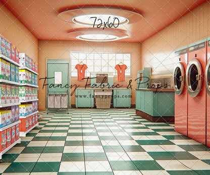 Laundry Day - Coral - With Sweep Option