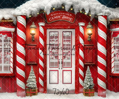 Santa Claus Lane Candy Shop - With Sweep Option