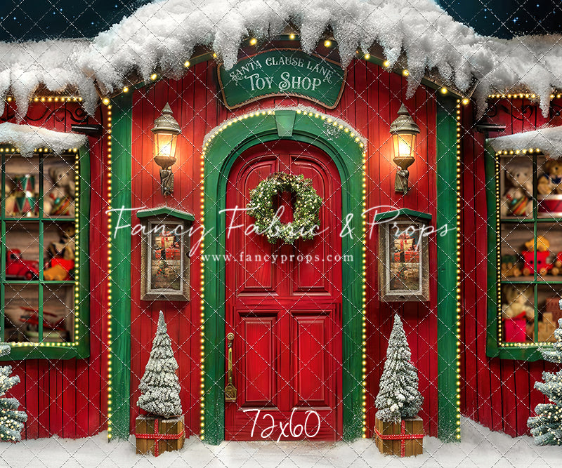 Santa Claus Lane Toy Shop - with Sweep Option