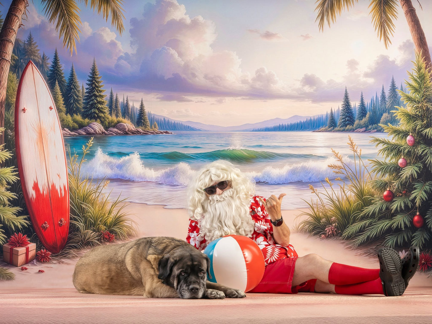 Coastal Christmas Cove - With Sweep Option