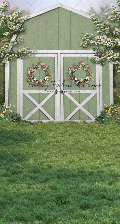 Easter Blossoms Barn - With Sweep Option